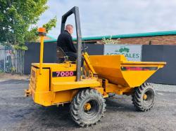 THWAITES 7000 3 TONNE STRAIGHT TIP DUMPER*VIDEO*