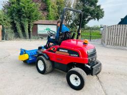 SHIBAURA CM364 RIDE MOWER *1623 HOURS* C/W ROLE BAR *VIDEO*
