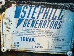 STEPHILL ECP28 2L4 16KVA GENERATOR*CHOICE OF 2*YEAR 2016*VIDEO*