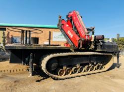 MOROOKA TRACKED DUMPER*C/W FASSI F455XP 7 PUSH OUT CRANE*VIDEO*