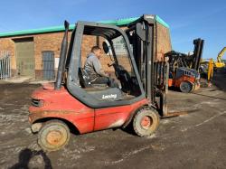 LINDE H30D-03 FORKLIFT*C/W PALLET TINES*VIDEO*