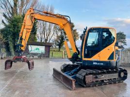 HYUNDAI 80CR-9R EXCAVATOR *YEAR 2016* C/W SELECTOR GRAB *VIDEO*