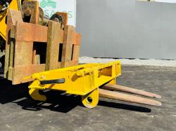 CAT TH330B TURBO TELEHANDLER*C/W EURO ADAPTION PLATE*VIDEO*
