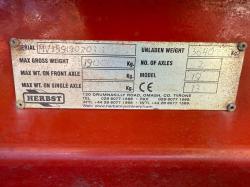 HERBST 19 TONNE LOW LOADER TRAILER*C/W ATLAS AK100.1 CRANE*VIDEO*