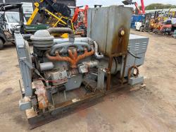 BRUSH STATIONARY GENERATOR*C/W 6 CYLINDER ENGINE*VIDEO*