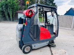 HAKO JONAS 1200E RIDE ON SWEEPER * YEAR 2014, 2353 HOURS*VIDEO*