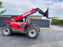 MANITOU MLT732 TELEHANDLER JOYSTICK CONTROLS*YEAR 2018*C/W PALLET TINES*VIDEO*
