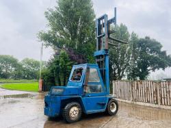 CATERPILLAR V140 DIESEL FORKLIFT C/W 2 STAGE MAST *VIDEO*