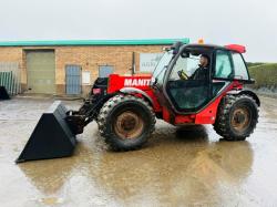 MANITOU MLT 741 TURBO TELEHANDLER*AG SPEC*C/W NEW BUCKET*VIDEO*