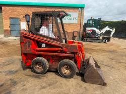 THOMAS T80 SKIDSTEER*C/W BUCKET*VIDEO*
