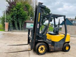 DAEWOO D25S-3 DIESEL FORK LIFT C/W SIDE SHIFT *VIDEO*
