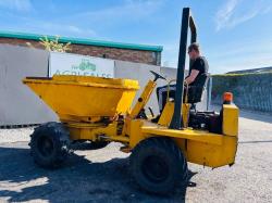 BENFORD 3 TONNE SWIVLE TIP DUMPER*VIDEO*