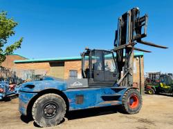 LINDE H160/02 FORKLIFT*C/W SIDE SHIFT*16 TONNE LIFT*VIDEO*