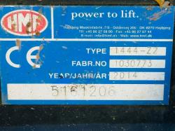 HMF 1444-Z2 CRANE*C/W SUPPORT LEGS*YEAR 2014*VIDEO*