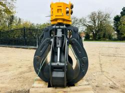 UNUSED KBKC-1500 4 TINE ROTATING SCRAP GRAB *YEAR 2024* TO SUIT EXCAVATOR 