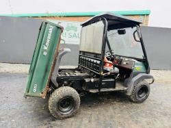 KAWASAKI 3010 MULE 4WD DIESEL UTILITY VEHICLE*REAR TIP*VIDEO*