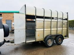 IFOR WILLIAMS CATTLEBOX TRAILER*C/W PARTITION*VIDEO*