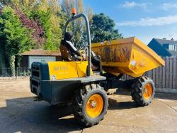 AUSA D600AP 4WD DUMPER * 1829 HOURS * C/W ROLE BAR & KUBOTA ENGINE 