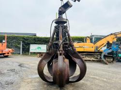 LIEBHERR 5 TINE SCRAP GRAB TO SUIT SCRAP HANDLER*VIDEO*