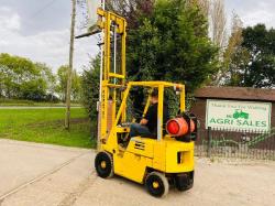 KOMATSU FG15H-1 FORKLIFT C/W STAGE MAST & PALLET TINES *VIDEO*