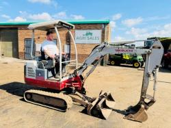 TAKEUCHI TB016 EXCAVATOR*C/W EXPANDING TRACKS*YEAR 2013*VIDEO*