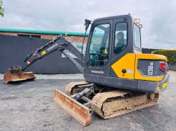 VOLVO EC55DAG RUBBER BLOCK TRACKS EXCAVATOR *YEAR 2020*C/W BUCKET*VIDEO*