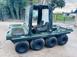 HILLCAT 8WD UTLITY VEHICLE C/W EASY SHEET CANOPY 