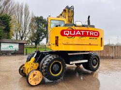 KOMATSU PW130ES-6K 4WD WHEELED EXCAVATOR C/W QUICK HITCH & RAILWAY GEAR *VIDEO*