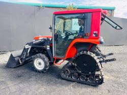KUBOTA GT21 HALF TRACK TRACTOR*C/W FRONT LOADER AND BUCKET*VIDEO*
