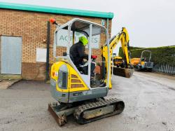 WACKER NEUSON ET16 EXCAVATOR*YEAR 2019*1162 HOURS*VIDEO*