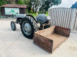 GREY FERGUSON 2WD TRACTOR C/W REAR BACK BOX *VIDEO*