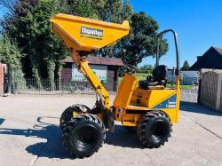 THWAITES 1 TON HIGH TIP DUMPER *YEAR 2019, ONLY 1112 HOURS* C/W ROLE BAR *VIDEO*