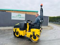 BOMAG BW 80AD-5 TANDEM ROLLER*YEAR 2015*C/W KUBOTA ENGINE*VIDEO*