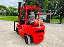 NISSAN FORKLIFT C/W SIDE SHIFT & 2 STAGE MAST *VIDEO*