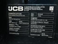 JCB 516-40 4WD TELEHANDLER *YEAR 2018, 68 PLATE, 1034 HOURS* C/W PALLET TINES *VIDEO*