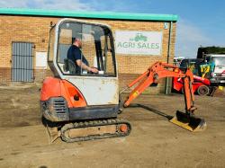 KUBOTA MINI EXCAVATOR*C/W OFFSET BOOM*VIDEO*