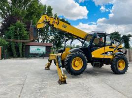 CATERPILLAR 460B 4WD TELEHANDLER C/W SWAY AND PALLET TINES 