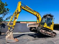 KOMATSU PC138US-11 EXCAVATOR*C/W BUCKET*READING 8387 HOURS*YEAR 2018*VIDEO*