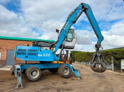 TEREX FUCHS MHL320 SCRAP HANDLER*C/W ROTATING SCRAP GRAB*VIDEO*