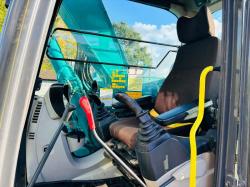 KOBELCO SK75SR-3E EXCAVATOR *YEAR 2015, 5578 HOURS* C/W BOGG MASTER TRACKS *VIDEO*