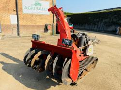 FUJII FSR1100GKD TRACKED SNOW BLOWER* SWAY & TILT*VIDEO*