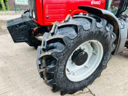 MASSEY FERGUSON 6480 DYNA SHIFT 4WD TRACTOR C/W FRONT WEIGHTS 