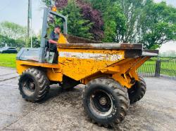 BENFORD 6000 4WD DUMPER C/W ROLE BAR & PERKINS ENGINE *VIDEO*