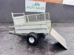 ROB ASTLEY SINGLE AXLE LOW TIP TRAILER*VIDEO*