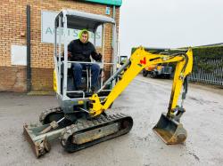 WACKER NEUSON ET16 EXCAVATOR*YEAR 2019*1162 HOURS*VIDEO*
