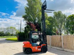 TOYOTA 25 DIESEL FORKLIFT * CONTAINER SPEC , YEAR 2005 *C/W SIDE SHIFT * SEE VIDEO *
