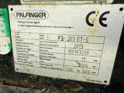 PALFINGER F3-203 ROUGH TERRAIN FORKLIFT*C/W PALLET TINES*YEAR 2013*VIDEO*