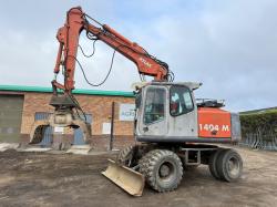 ATLAS 1404M WHEELED EXCAVATOR*C/W ROTATING SLECETOR GRAB*VIDEO*