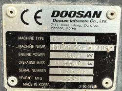 DOOSAN SOLAR 55-VPLUS EXCAVATOR*C/W BUCKET*VIDEO*