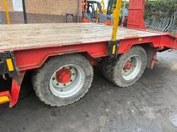 HERBST 19 TONNE TWIN AXLE TRAILER*C/W BONFIGLIOLI P10200 CRANE*VIDEO*